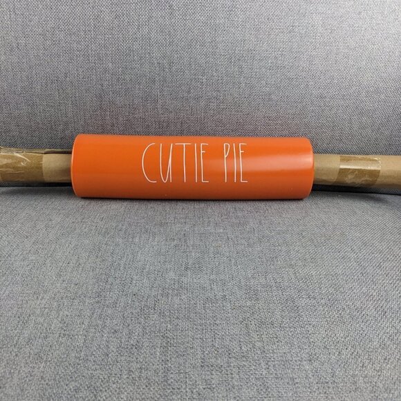Rae Dunn Cutie Pie Orange Rolling Pin - Picture 4 of 4